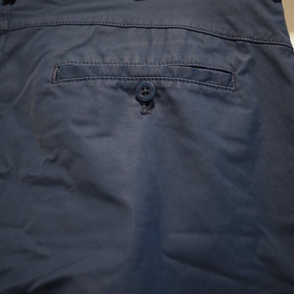 Izod Advantage Performance 32 x 32 Men's Navy Blue Chinos Straight Pants - Picture 10 of 10